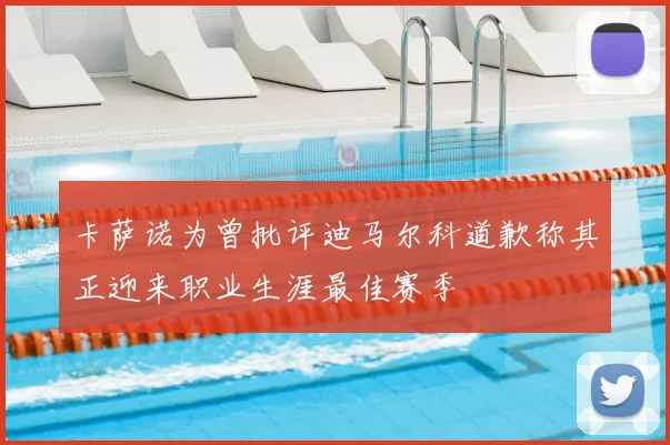 卡萨诺为曾批评迪马尔科道歉称其正迎来职业生涯最佳赛季