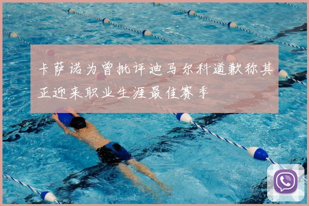 卡萨诺为曾批评迪马尔科道歉称其正迎来职业生涯最佳赛季